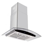 30in Wall Mount Range Hood 700cfm Stainless Steel Stove Vent Tempered Glass New