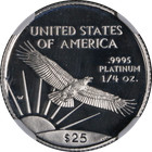1997-w Platinum American Eagle  25 Ngc Pf70 Ultra Cameo Stock