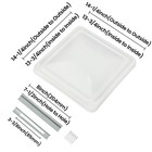 14 x14  For Rv Replacement Roof Vent Cover White Camper  trailer  Vent Cover