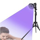 Tanning Lamp 54w Purple  Led Sun Lamp With Foldable Stand For  Skin Treatment