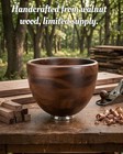 Premium Solid Walnut Wood Mixing Bowl  Compatible With Kitchenaid 4 5   5 Qt Til