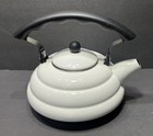 Le Creuset Beehive White Enameled 2 Liter Whistling Tea Kettle