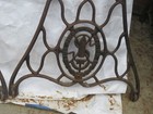 Singer Sewing Machine Base  Cast Iron  Nice   10716