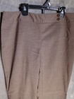 East 5th Womens Wide Bootcut Trousers 10 Taupe Brown Stretch Dress Pants