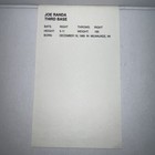 Joe Randa Autographed Baseball Trading Card Kansas City Royals