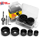 12pcs Hole Saw Kit 3 4 -2-1 2   19-64mm  Hole Saw Set With Mandrels Hex Key  Ide