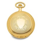 Swingtime Gold-finish Mechanical Double Cover Pocket Watch Gift For Mother