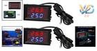 2 Pieces 12v Digital Temperature Controller Thermostat Switch Waterproof Probe