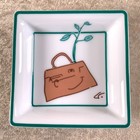 Hermes Paris Ashtray Porcelain Mini Change Tray Kelly Bag 1998 Limited Model