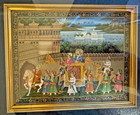 Traditional Indian Hand Painted On Silk  Miniature Art Painting Frame 10x9- Ds31
