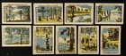 Travelstamps  1960 Russia Matchbox Labels - Views Of The Moscow Region Set Of 9