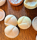 Vintage Large Coat Buttons Cream white Hard Plastic 1  To 1 3 4  Lot Of 26  5