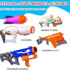 Ruibytree Mega Missile Refill For Nerf N-strike Elite Series  4 Pack  Compatible