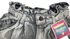 Vintage Oshkosh Bgosh Shorts Size 8  Medium Wash Denim Striped