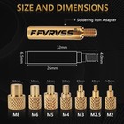 Premium Heat Set Insert Tool Kit  For Threaded Inserts M2-m8 Upgraded 8 Tips 