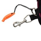 Scuba Diving 6ft Surface Marker With Lead Weight  Whistle  Snap  Pink