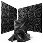  Wall Panels Upgrade 32 32 Pack  30 72 Sq Ft  Charcoal Black