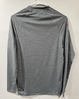 Quiksilver Hawaii Mens M Rash Guard Gray Long Sleeve Upf 50  Swim Surf Shirt Nwt