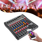 Audio Mixer Usb Mixing Console Bluetooth For Dj Karaoke Live Podcast 6 Channel