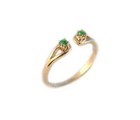 Antique 19thc Alexandrite 14kt Gold Ring Russia Natural Handcrafted Color-change