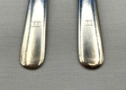 2- Plain Round By International Silver Wm Rogers Silverplate Dinner Forks W mono