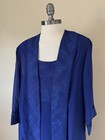 Dana Kay 2 Pc Blue Dress   Jacket Size 20w Mother Of Bride