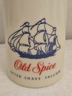 Nos Vtg Old Spice Shulton After Shave Talcum Powder 3 Oz Milk Glass Bottle Full