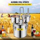 3 Gallon Stainless Steel Alcohol Still With Copper Tube And Double Thumper Keg