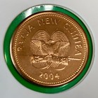 2004 Papua New Guinea 2 Toea Km2 Lion Fish Bird Animal Ocean Wildlife World Coin