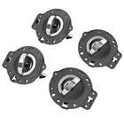4pcs Inner Interior Door Handles Gray   Chrome For Jeep Commander 2006-2010