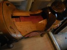 Rare Antique Rustic Equestrian Hand Carved Solid All Wood Horse Saddle