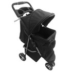 3-wheel Foldable Pet Stroller Dog Stroller Cart W comfortable Pads   Cup Holder