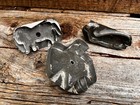 Antique Primitive Handmade Cookie Cutters Whale - Lion - Eagle Tin Vintage Rare