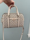 Michael Kors Travel Bag Set  Logo Print  Cream   Gold  new With Tags 