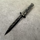 9    Black Rose Flower Tactical Spring Assisted Open Blade Folding Pocket Knife