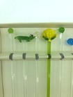 Vtg Set Of 6 Assorted Blown Art Glass Swizzle Stir Sticks Fish Turtle Whale