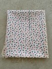 1940s Full Feed Sack Fabric Open Yd Stenciled Atomic Dot Starburst Tiny Dots Vtg