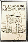New Rectangular Design - Yellowstone National Park Roosevelt Arch   Old Faithful