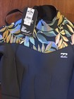  279 Billabong Synergy 3 2mm Back Zip Full Wetsuit Womens New Blue 2xl  size 12 