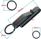 Heavy Duty Key Ring Holder Tactical Police Security Keychain Belt Clip Spring2pc