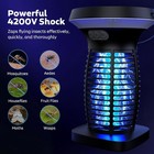 Solar Bug Zapper Outdoor  Mosquito Zapper Outdoor Waterproof Electric Rec