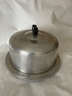Vtg Mid Century 1950s Vogue Regal Ware 11  Aluminum Cake Carrier Locking Lid Mcm