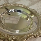 Vintage Silver Plated Ornate Trim Candy Nut Bon Bon Bowl Old English Silver 6 