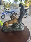 Cast Iron Lion   Monkeys Mechanical Bank Antique Pat  1783