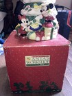 Disney 1990s Mickey Mouse Christmas Tree Cookie Jar Rare W  Characters Mint New