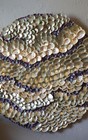 23   Handmade Abalone Shell And Purple Clam Shell Circle Artwork - One Of A Kind