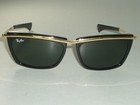 Bausch   Lomb Ray Ban L1004 Black gold G15 Rectangular Olympian Ii 2 Sunglasses 