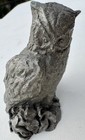 Vtg Pewter Owl Figurine