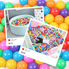 50pcs Crushproof Plastic Ball Pit Balls For Kids And Toddlers - Safe Indoor   