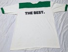 Vintage 1980s Frank Zappa The Best Ringer Tee T-shirt White Green Size Large L